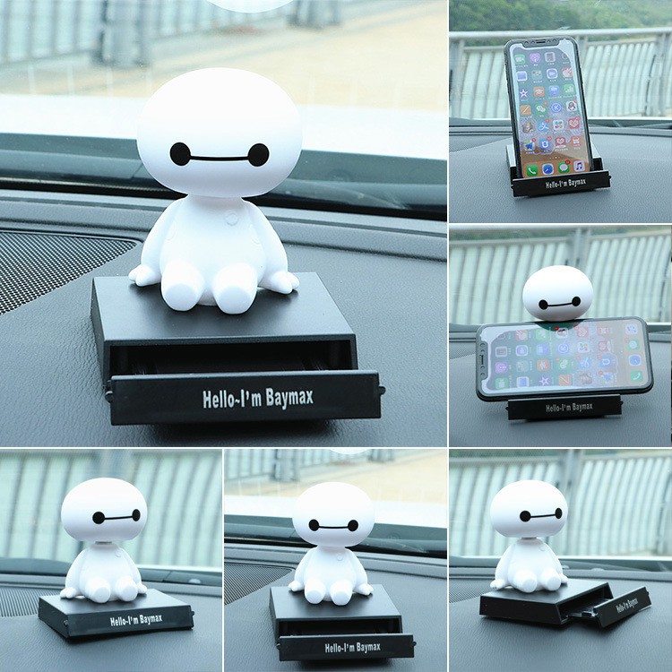 Mô hình BAYMAX giá đỡ điện thoại, ngộ nghĩnh, trang trí bàn cực dễ thương - FULL BOX