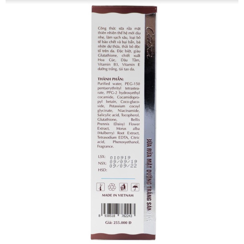 Sữa Rửa Mặt Trắng Da Cenota Whitening Facial Clenser 150ml | BigBuy360 - bigbuy360.vn