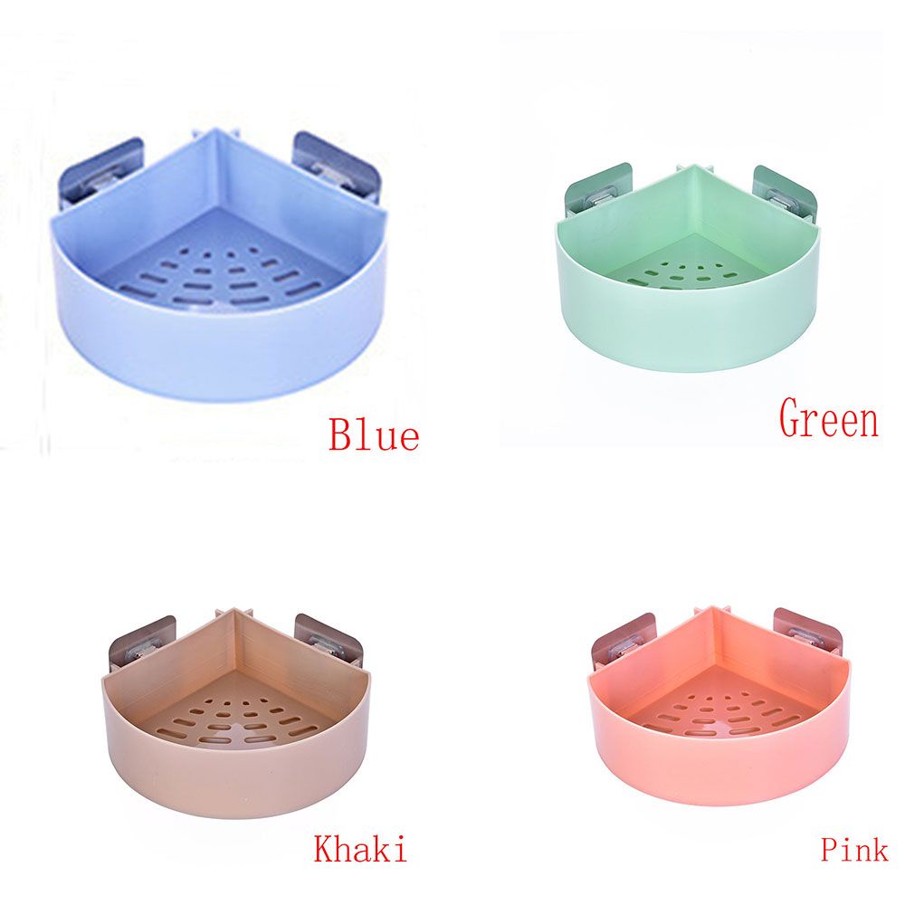 Giá Đỡ Đựng Xà Phòng Bằng Nhựa Gắn Góc Tường Không Cần Đinh Tiện Dụng Cho Phòng Tắm