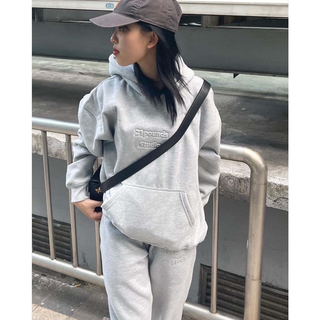 Áo Hoodie nỉ bông 21pounds Embossed