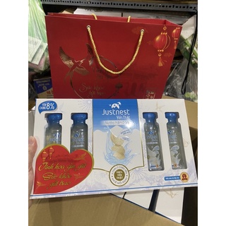 NƯỚC YẾN THẬT JUSTNEST HỘP 6 CHAI (kèm túi giấy )