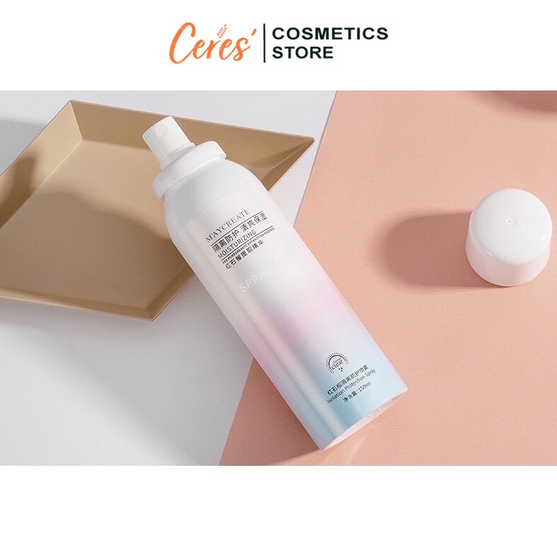 Xịt Chống Nắng Maycreate ☀️𝑭𝒓𝒆𝒆𝒔𝒉𝒊𝒑☀️ Trắng Da Nâng Tông Chống Nước 150ml | BigBuy360 - bigbuy360.vn