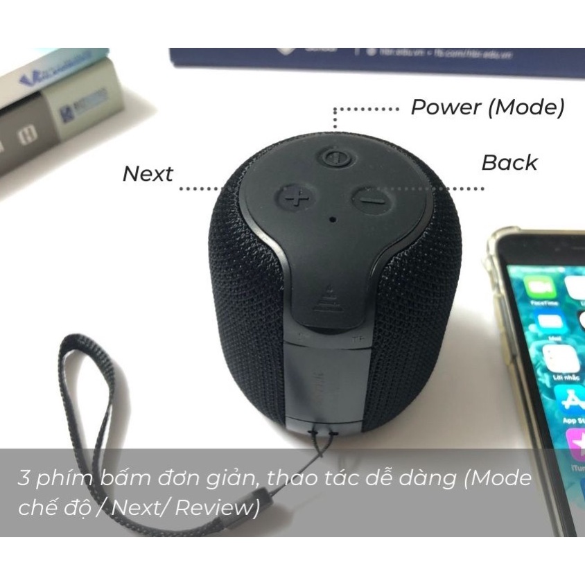 Loa Bluetooth Wster 305 Loa bluetooth mini WS 305, loa cầm tay bass mạnh âm thanh hay, hỗ trợ cắm nhớ BH 06 Tháng