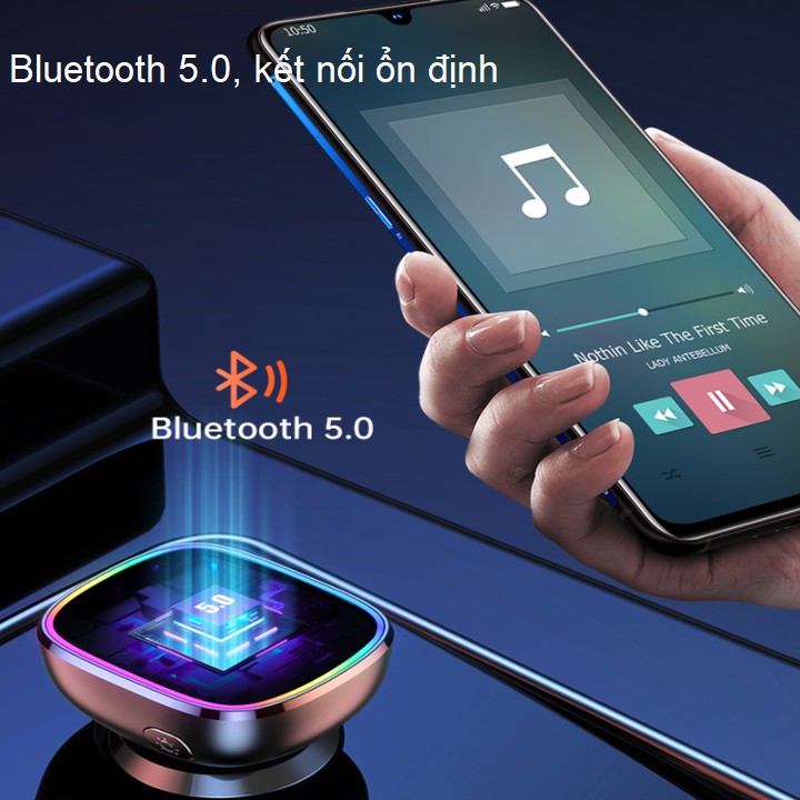 Tẩu nghe nhạc mp3 bluetooth trên ô tô thương hiêu cao cấp Hyundai M36 - Bảo hành chính hãng 12 tháng