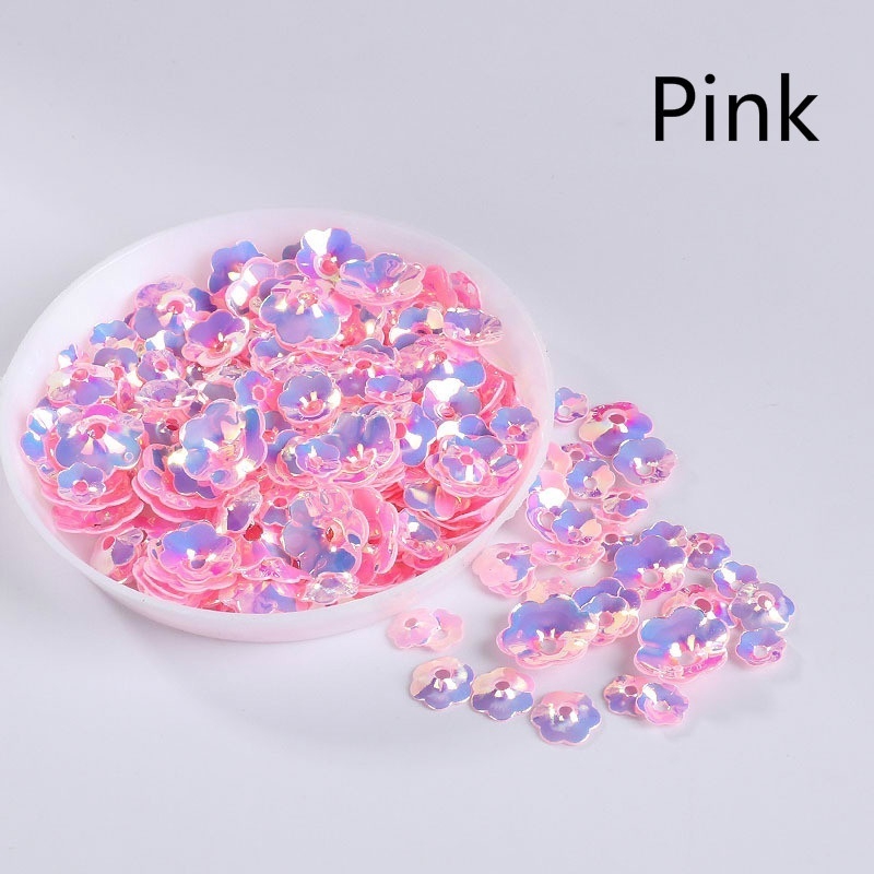 10g Hạt Kim Sa Hình Hoa Mận 3D Nhiều Kích Cỡ Làm Đồ Thủ Công / May Vá
