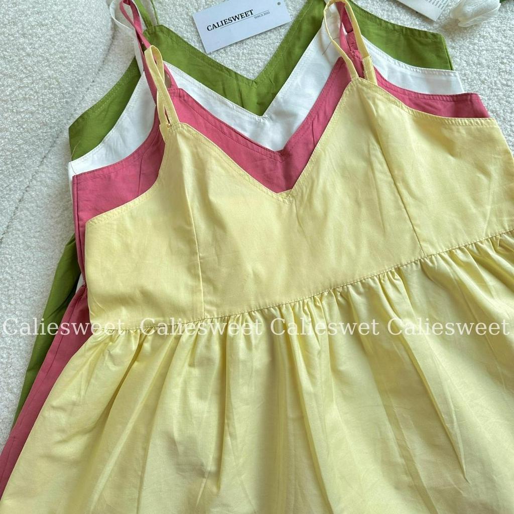 Áo 2 dây babydoll Caliesweet áo 2 dây thoáng mát ngày hè năng động thời trang