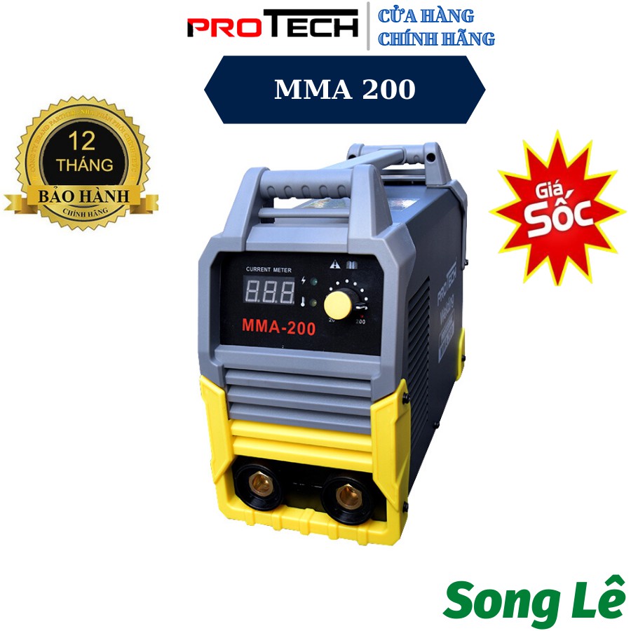 Máy Hàn Điện Tử Mini Protech MMA 200 - Gia Đình và Thợ - Hàn Được Điện Yếu