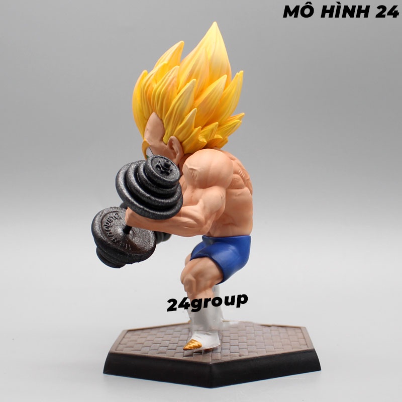 Mô hình tượng nhân vật CAO CẤP VEGETA tập tạ Kích cỡ to hàng đẹp CADIC tập gym figure dragonball dragon ball