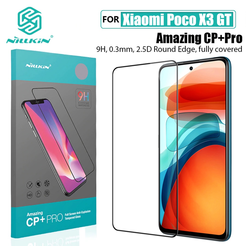 Đối với Phim dán kính POCO X3 GT Nillkin CP + PRO H / H + Pro Bảo vệ màn hình an toàn 9H cho Kính cường lực Xiaomi Poco X3 GT