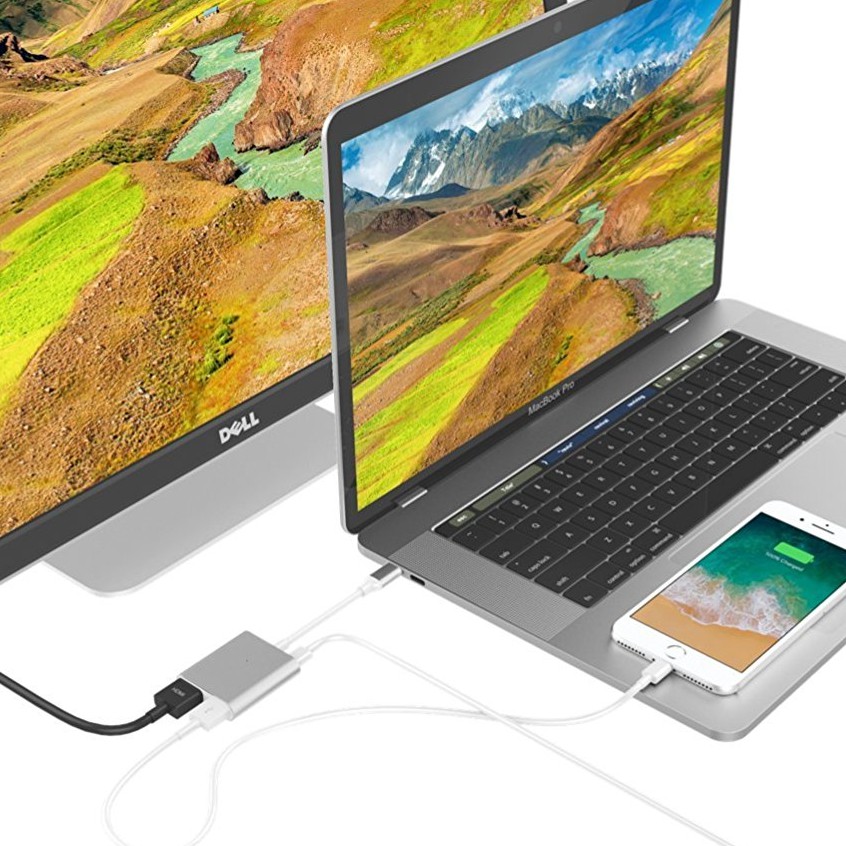 Hub USB-C TO HDMI 4K 3-in-1 MACBOOK-IPAD-LAPTOP HYPER DRIVE CHÍNH HÃNG