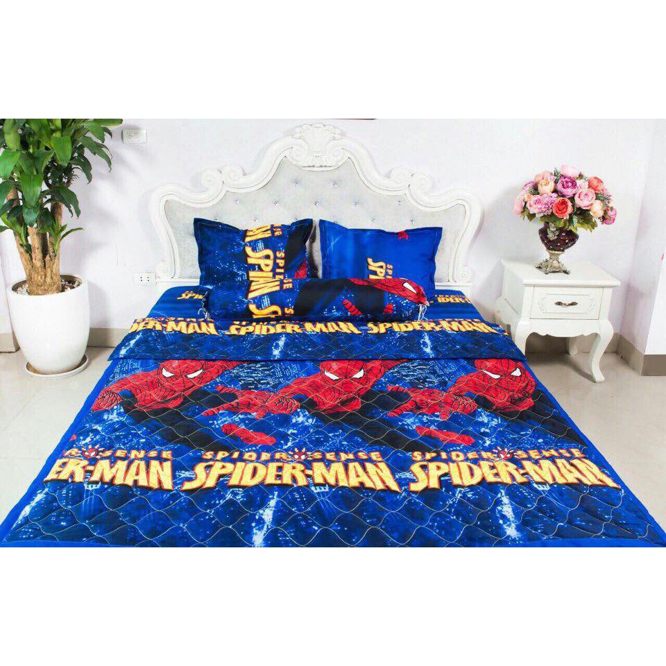 Ga chun và 2 vỏ gối Siêu nhân nhện m6 và m8