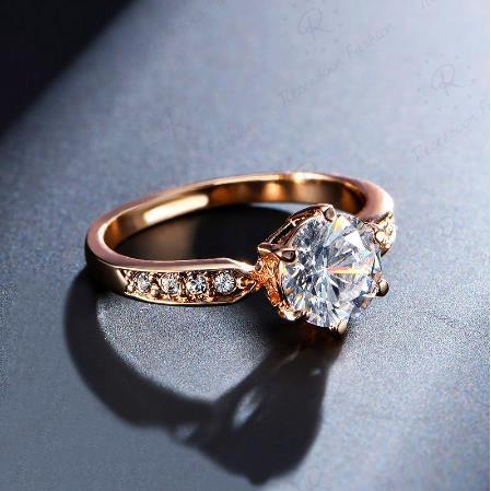 Nhẫn đính đá zircon thời trang cho nữ