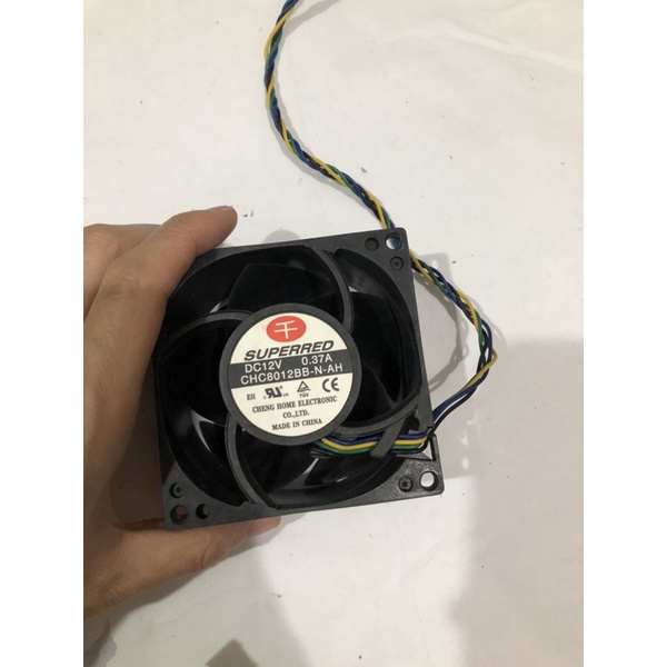 Fan 8cm 12V dày 40mm đủ hãng FOXCONN, SAN ACE, AVC, SUNON...đủ công suất 0.3-0.85A sẵn đầu cắm