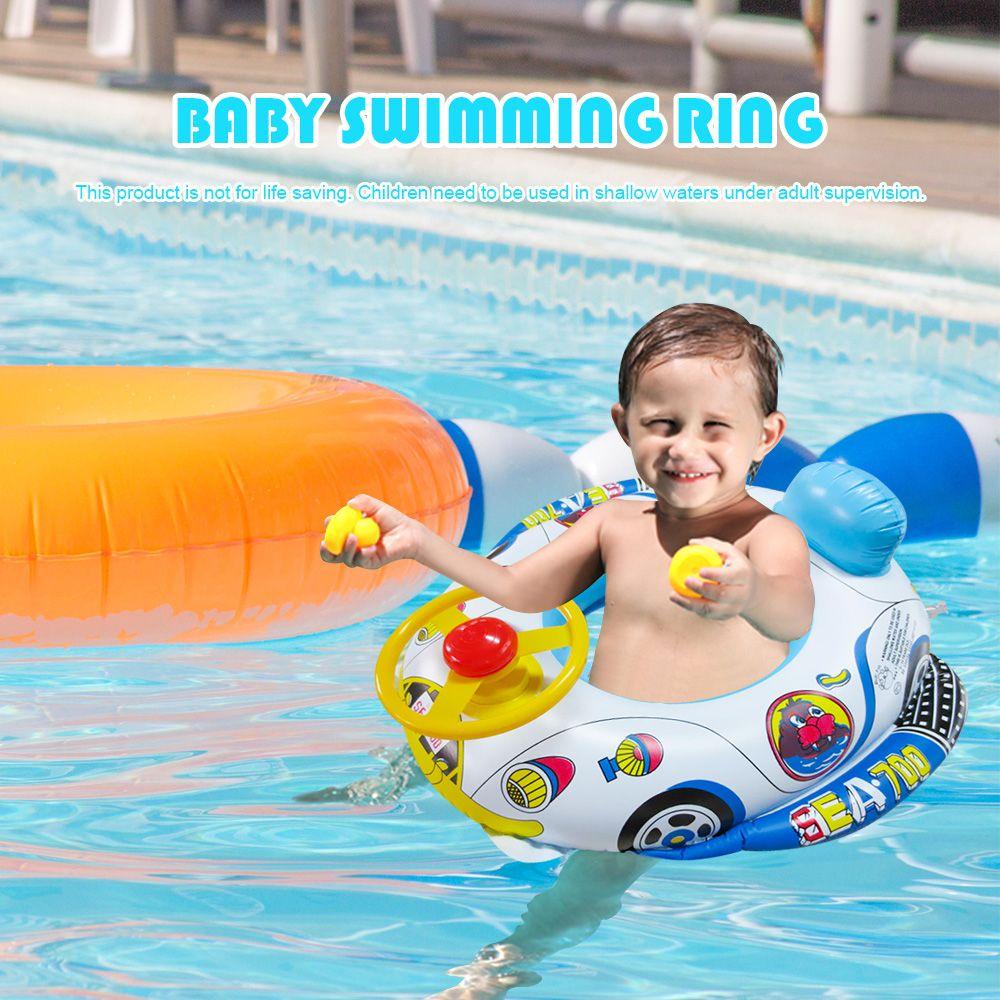 Phao Bơi Bơm Hơi Hình Vô Lăng Xe Hơi Vui Nhộn Cho Bé
