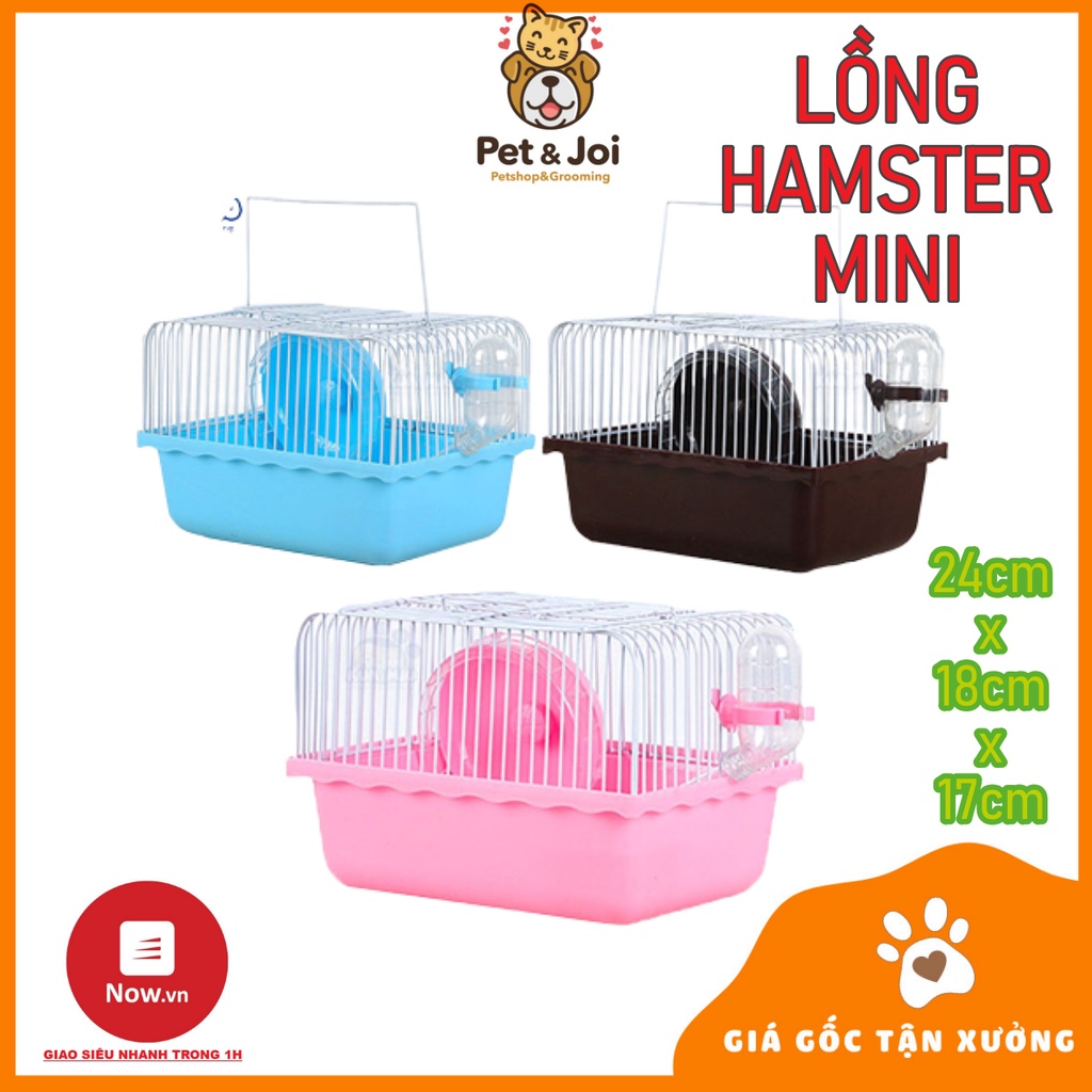 Lồng hamster mini cho hamster ⚡CHỈ 1 NGÀY⚡ Lồng Hamster mini full đồ - PET&amp;JOI