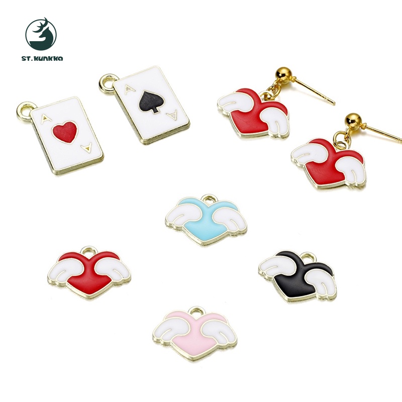 Set 10 mặt dây chuyền/móc khóa St.kunkka bằng hợp kim diy