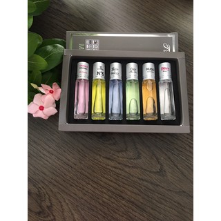 Set nước hoa 6 chai mini dạng tháp