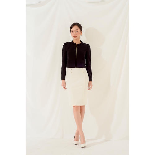 Áo vest kéo khóa dáng ngắn MMOutfit V0820146