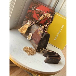 Túi Xách Nữ in hoa tặng kèm khăn và dây đeo chéo ❣️freeship❣️túi balen EO VÌ