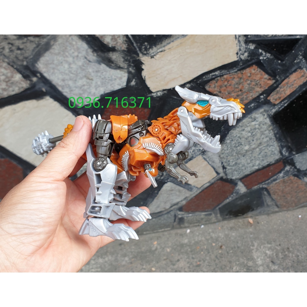 Thanh lý Robot biến hình Khủng long T-rex do bị lỗi không xoay được chùy hàng Transformers Grimlock Hasbro