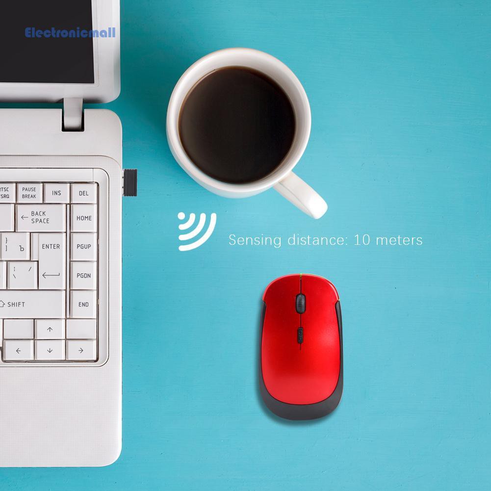 Chuột Quang Không Dây Điện Tử 4 Nút 2.4g 1600dpi Tích Hợp Đầu Nhận Usb