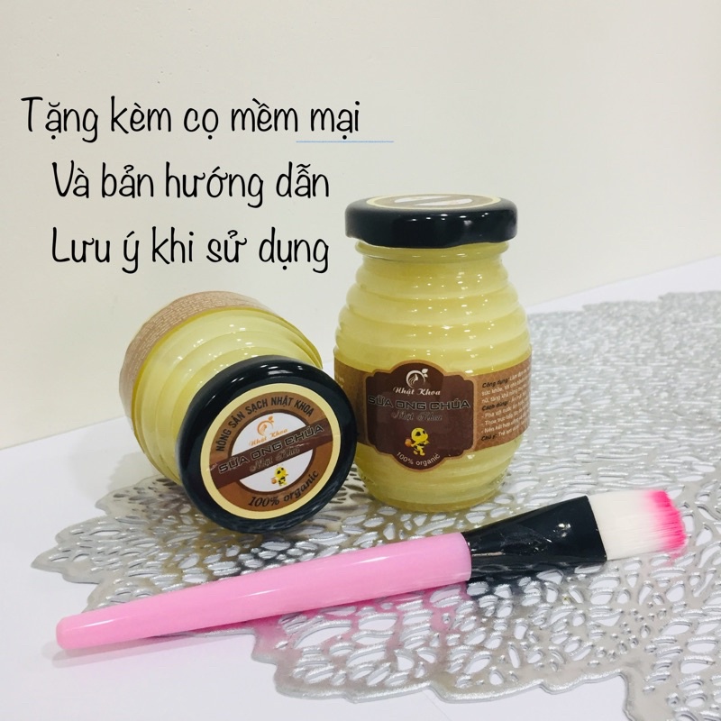 Sữa ong chúa tươi 100% đạt ATTP tặng kèm cọ mềm