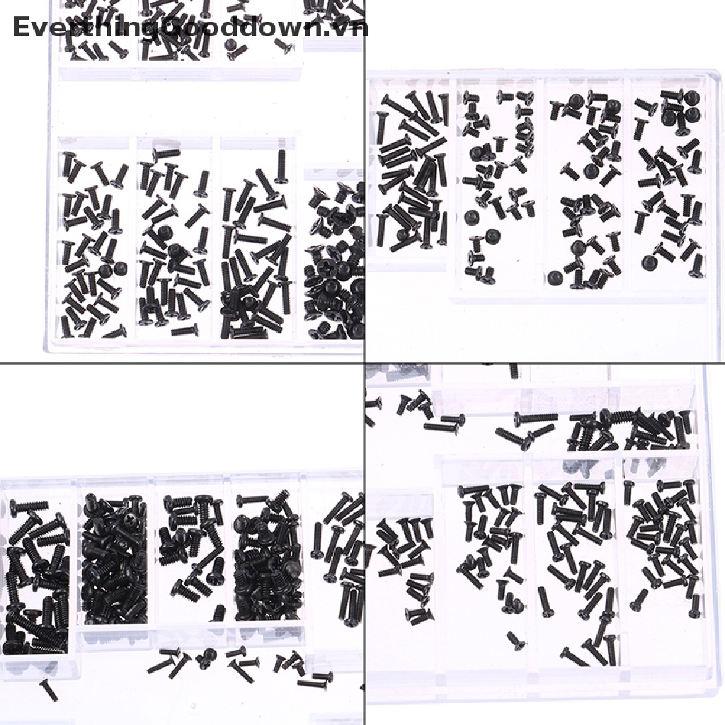 Hộp 500 Đinh Vít 18 Loại Mini Dùng Sửa Chữa Laptop Máy Tính DIY