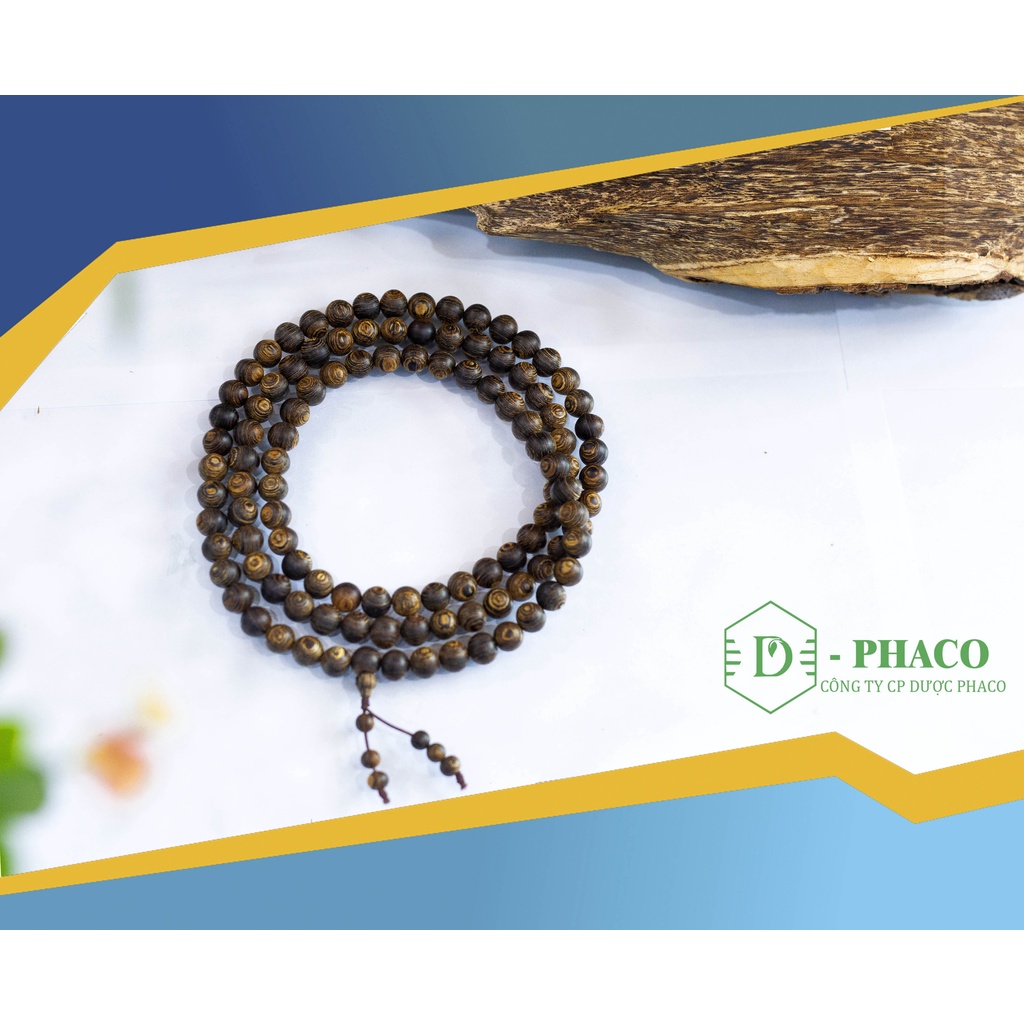 Vòng tay trầm hương phong thủy cao cấp 108 hạt