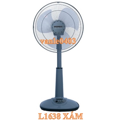 Quạt senko L1638 thay thế L1338, quạt lửng senko B4 thân nhựa chính hãng