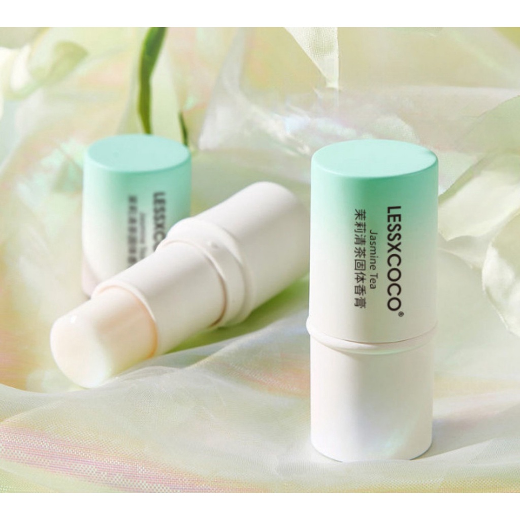 Nước Hoa Nữ dạng sáp đặc LESSXCOCO Cream Perfume hình thỏi son tiện lợi mang theo  6g