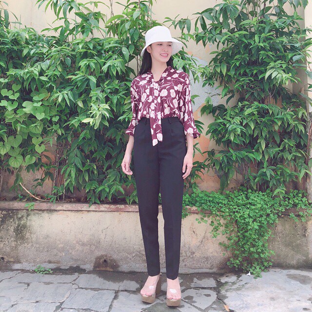 Quần tây nữ vải tuyết mưa, quần âu nữ công sở lưng cao form đẹp | BigBuy360 - bigbuy360.vn