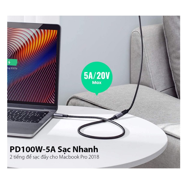 Cáp nối dài USB Type C 3.1 Gen 2 dài 1m Ugreen 30205