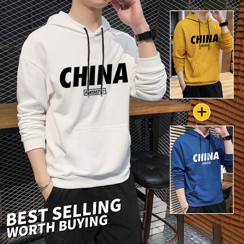 Hoodie Men's Fashion Print Hoodie Casual Loose Youth Sweater M-4XL