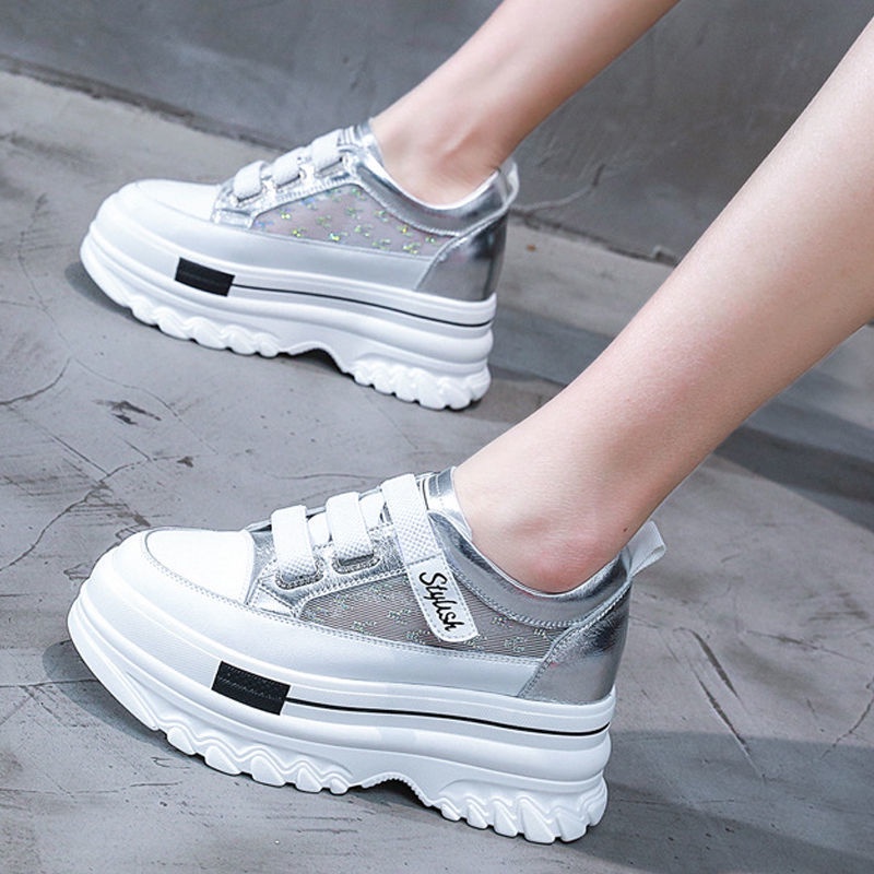 Giày Thể Thao Đế Dày Phối Lưới Thoáng Khí Chống Trượt Thời Trang Cho Nữ
