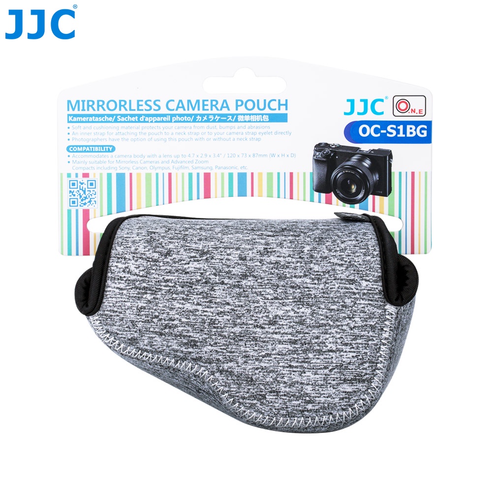 Túi đựng máy ảnh JJC OC-S1 Mirrorless Neoprene cho Sony ZV-E10 A6600 A6500 NEX-3N + E PZ 16-50mm F3.5-5.6 OSS (SELP1650