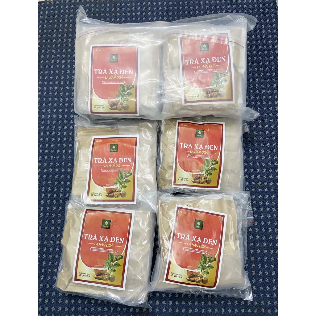 Combo 6 bịch trà xạ đen la hán quả mát gan-giải độc-thanh lọc cơ thể