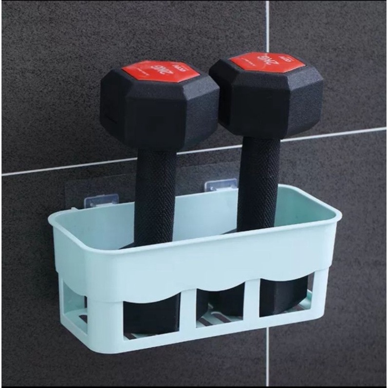 Kệ đựng đồ dán tường nhỏ gọn, khay nhựa dán tường chắc chắn 5698
