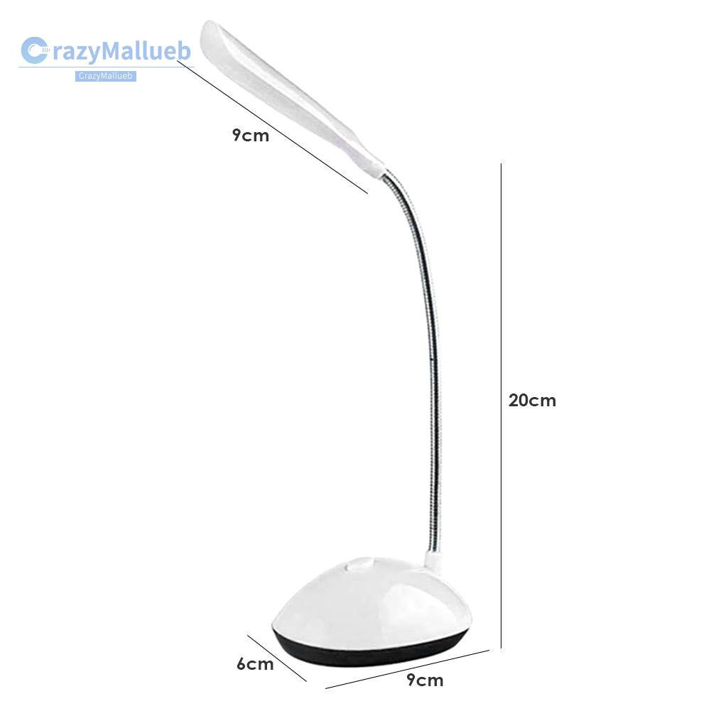Crazymallueb❤NEW Multifunctional LED Touch Control Desk Lamp USB Rechargeable Bedroom Table Light❤Lighting