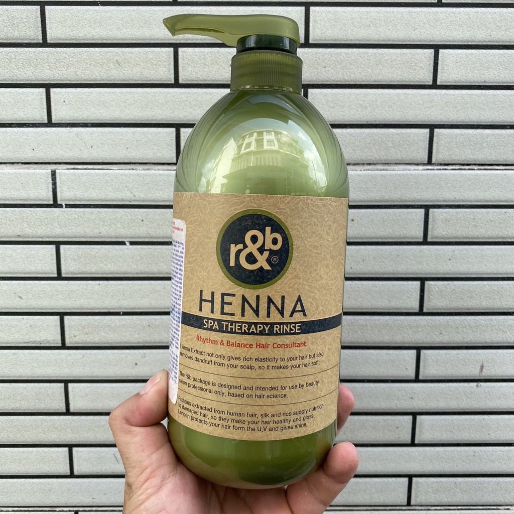 Dầu xả thảo dược chăm sóc tóc R&amp;B Henna Spa Therapy Rinse 1000ml