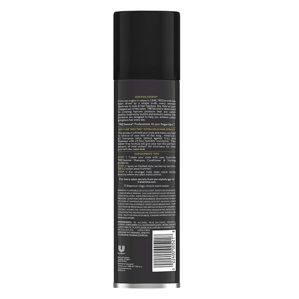 Keo xịt giữ nếp tóc Tresemme TRES Two Extra Hold - 119gram