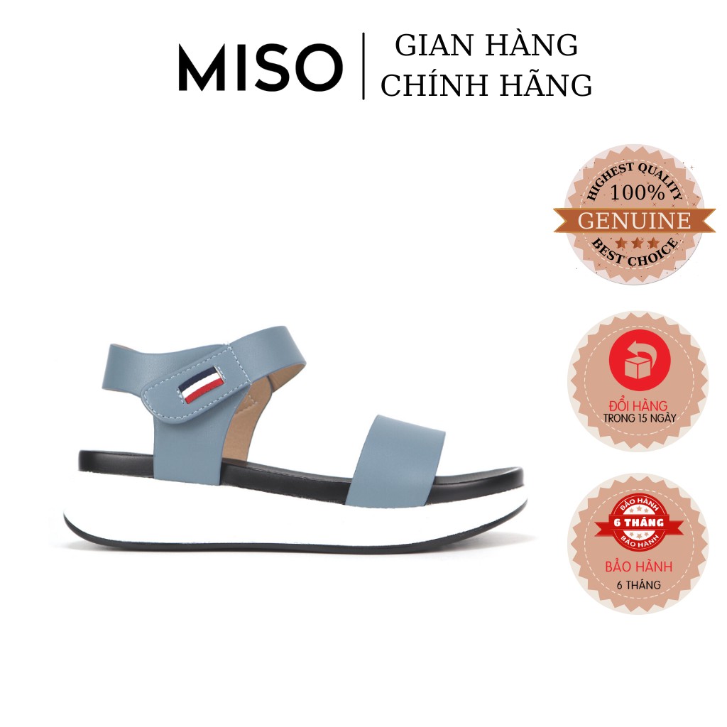 Dép Sandal Bánh Mì Quai Ngang Giày Quai Hậu Nữ Đế Cao 4cm Đi Học Thời Trang Đi Biển MISO M044