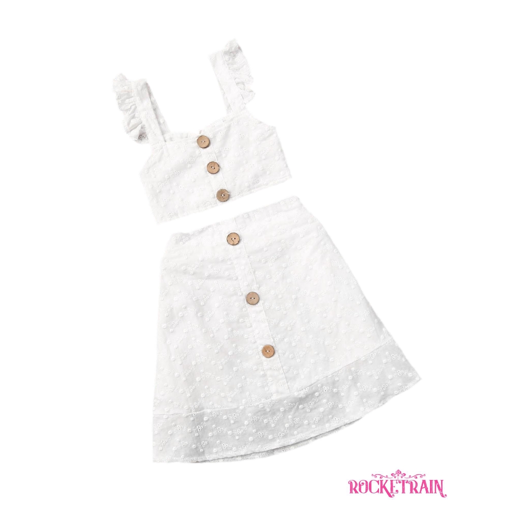 Set Áo Thun   Lỗ &amp; Quần Short Cho Bé Gái