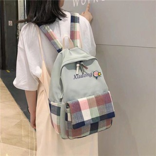 Balo caro mẫu mới 2019 cặp sách nữ to  học sinh sinh viên phiên bản Hàn quốc