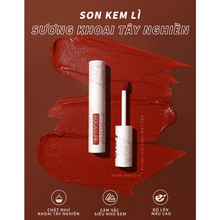 Son Kem Lì Nâng Cấp Phiên Bản Mới FOCALLURE Mashed Potato Velvet-Mist Matte Liquid Lipstick Ver 2 Nội Địa Trung