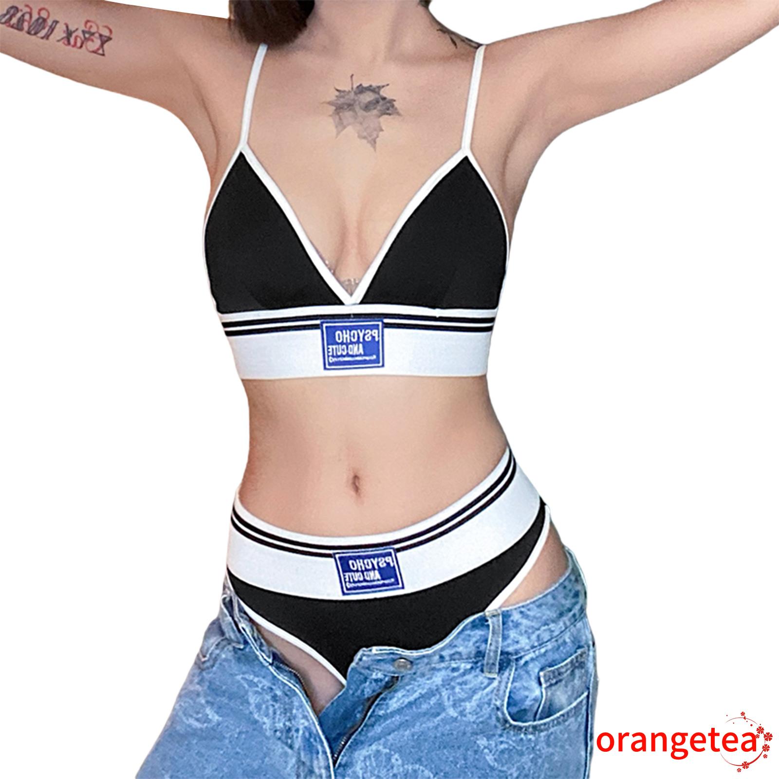 Bộ đồ lót 2 mảnh thêu họa tiết chữ cho nữ  | BigBuy360 - bigbuy360.vn