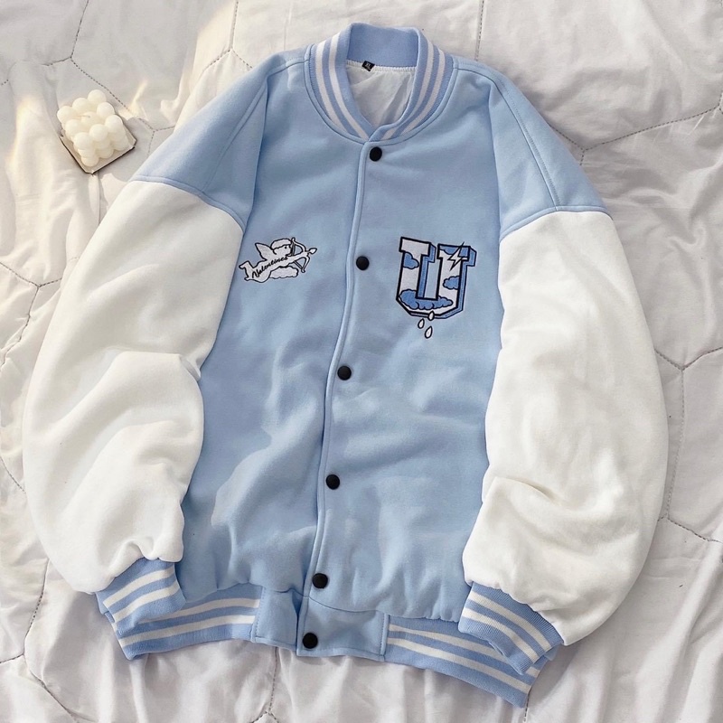 Áo Khoác Bomber U Undertrap Chất Nỉ Bông Mịn Đẹp Form Unisex