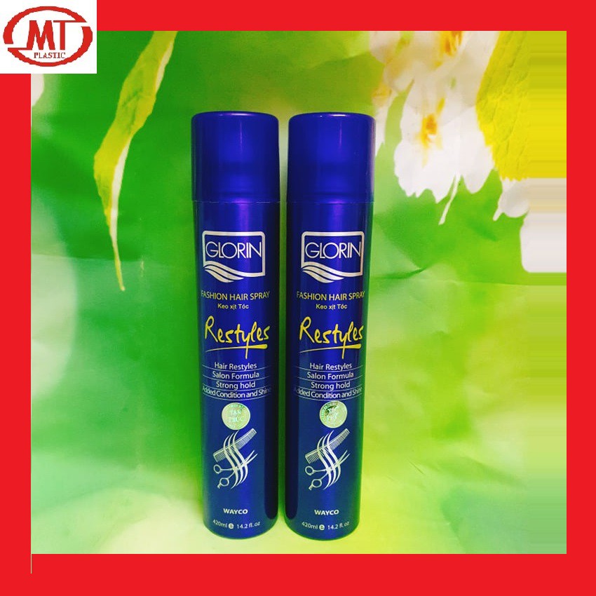 keo xịt tóc Glorin fashion haip spray chai 420ml (loại cứng)