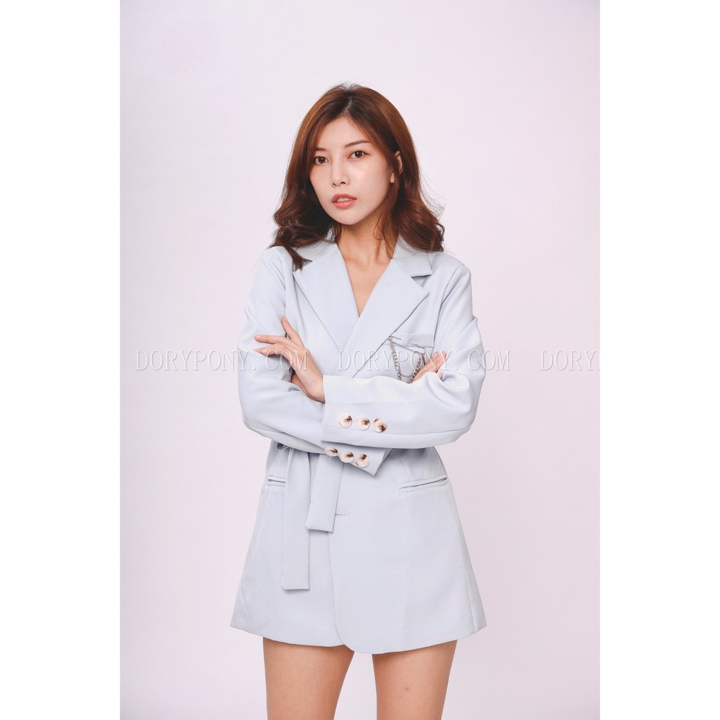 (HÀNG ĐẸP 3 MÀU HOT) - ÁO KHOÁC BLAZER DORY&amp;PONY CHICO ELEGANT FRENCH SUIT – AK093 (Kèm dây belt)