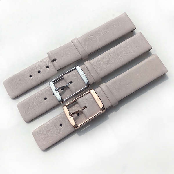 Dây Đeo Đồng Hồ CK K2G231/2G236 Màu Be Bằng Da Thông Dụng 16mm Cho Nữ