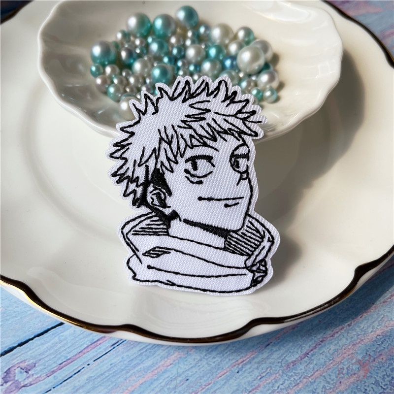 ♥ Miếng Dán Ủi Họa Tiết Itadori Yuji & Gojo Satoru - Jujutsu Kaisen ♥ 1 Sticker Ủi Thêu Hình Anime